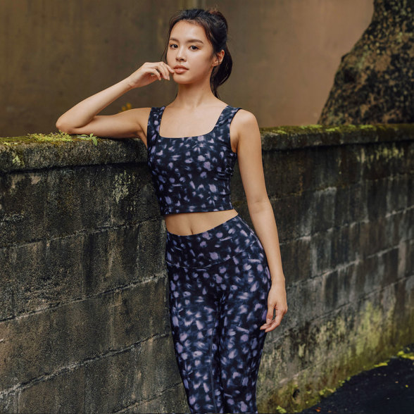 上下セット】Uシェイプスムースクロップドタンク＆ハイライズ