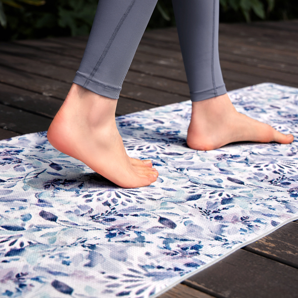 Dusty Blossom Luxury Suede Yoga Mat