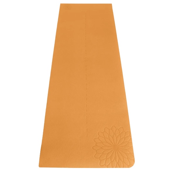 エコダブルフェイスヨガマット -Light PLUS-／オレンジ&ブルー