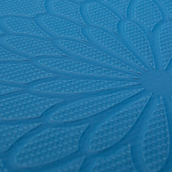 エコダブルフェイスヨガマット -Light PLUS-／オレンジ&ブルー