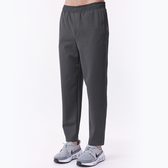 メンズストレートパンツ ブラックヘンプグレー グレー イージーヨガ通販