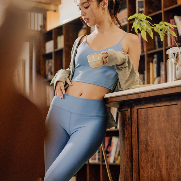 ストリーマーレトロパンツ／ブルー |イージーヨガ通販