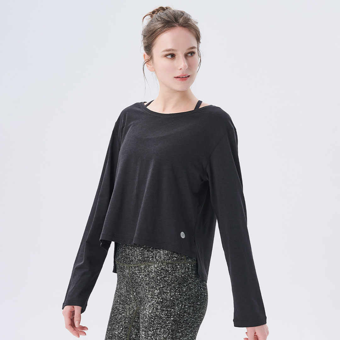 25新作 バレンシアガ Tbilisi ロングスリーブ ラージフィット ホワイト の ウィメンズ Tbilisi - ロングスリーブ Tシャツ