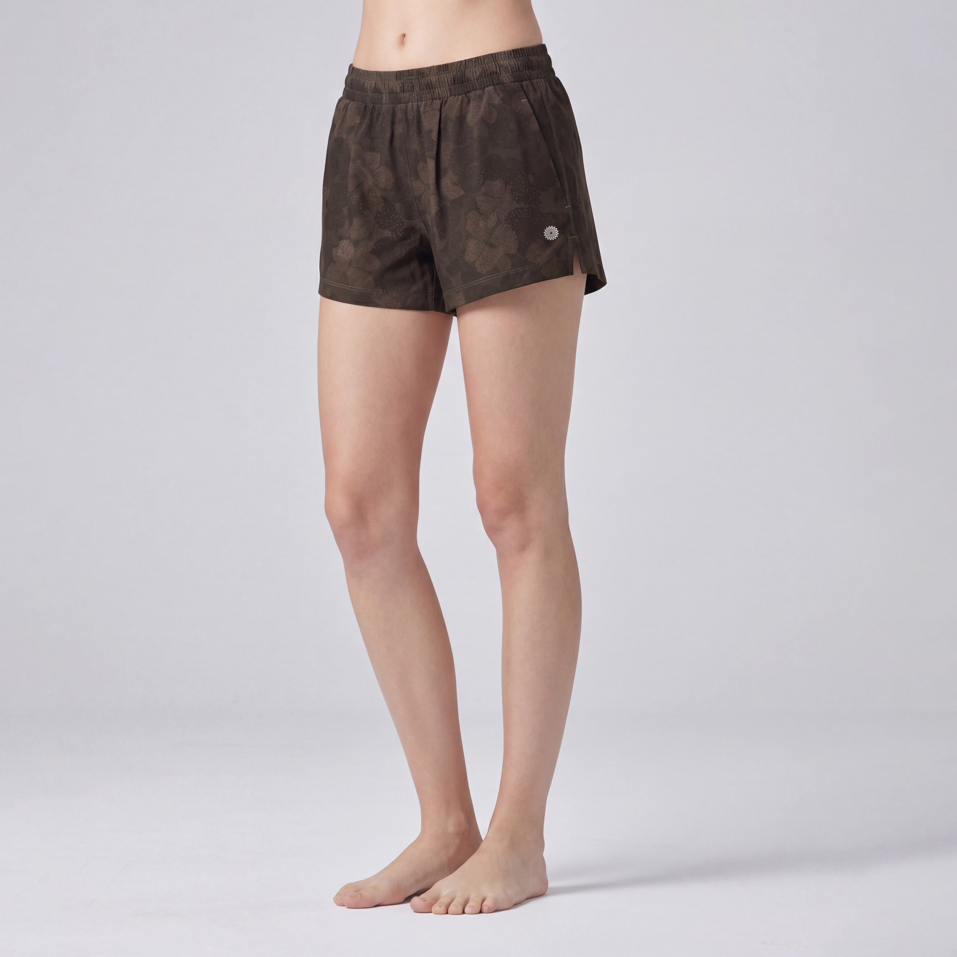 SALE 20%OFF】ツーピースジョガーショーツ／ブラウンフラワーズ