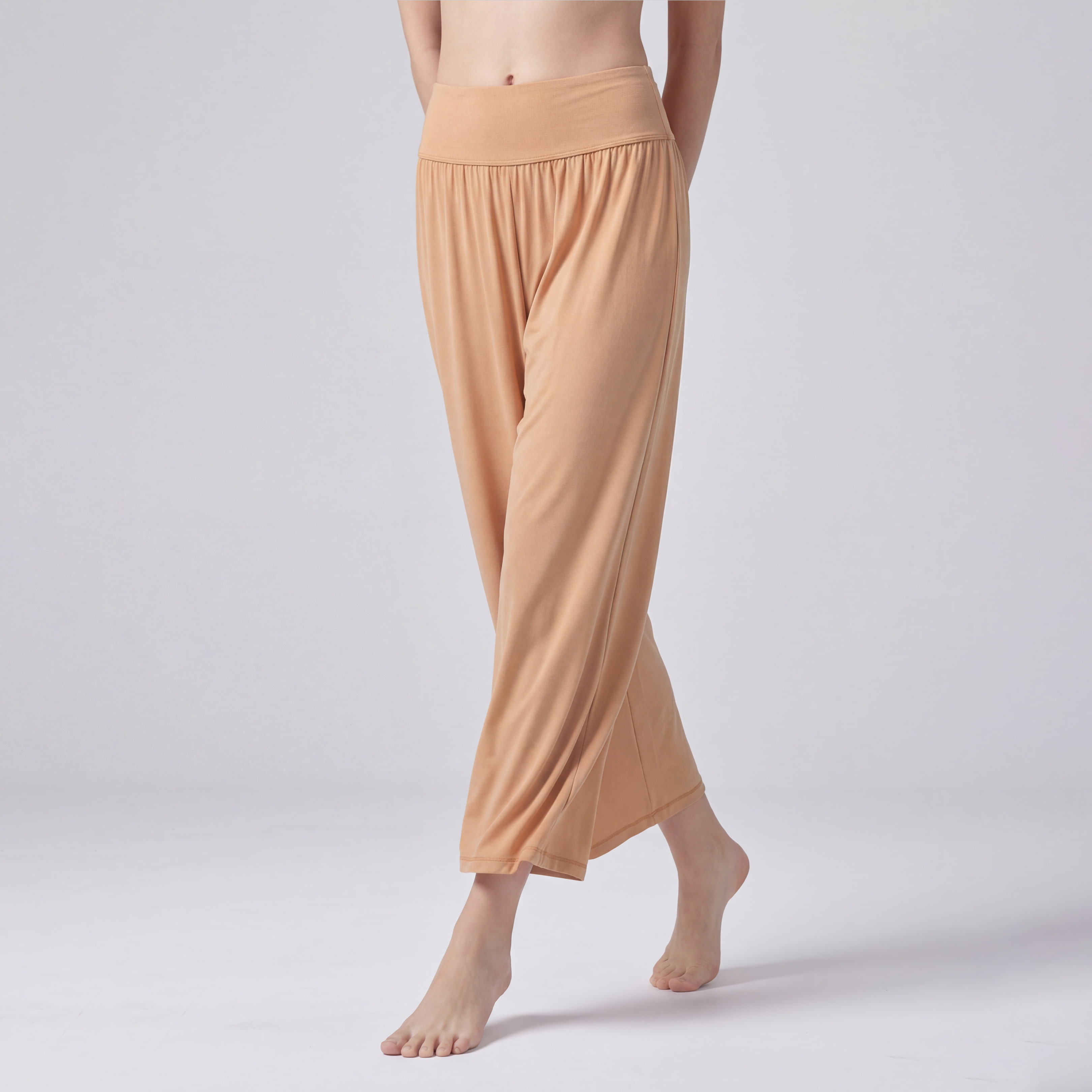 予約】ハイライズエラスティックフレアパンツ／シナモン |イージーヨガ通販