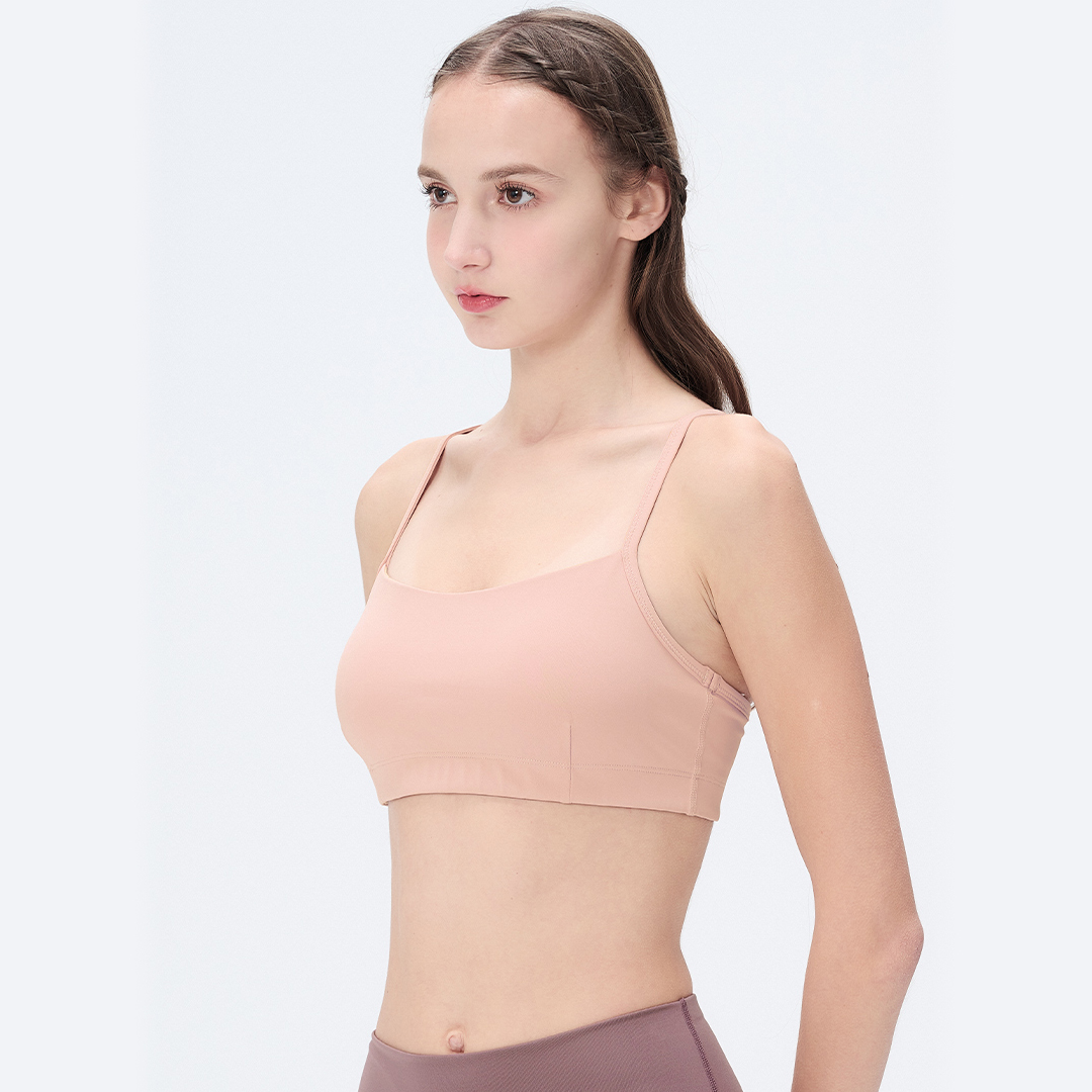 美品！ヨサウェアYOSA 2L（L L）上下（胸パッドなし） ベーシックXブラ／マットブラウン |イージーヨガ通販