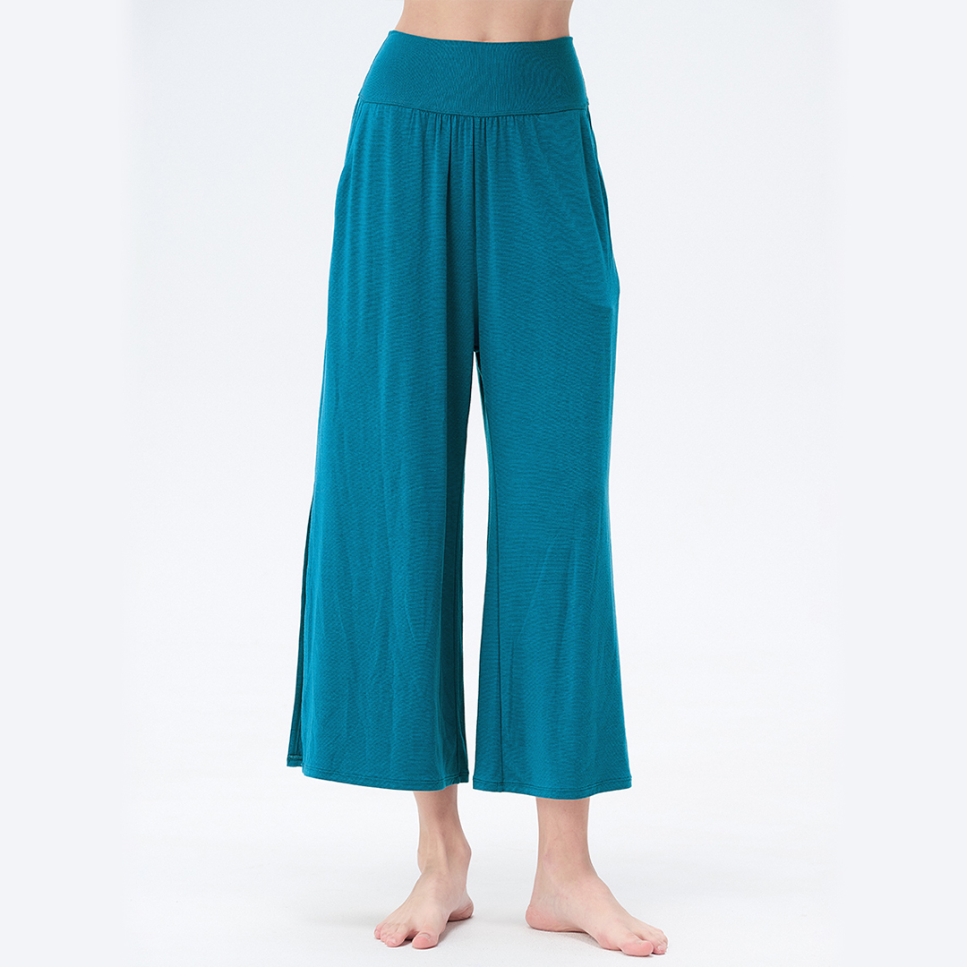 SALE 30%OFF】オンバケーションワイドパンツ／ピーコックブルー