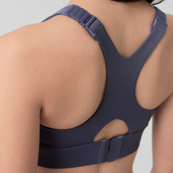 アジャスタブルスクランチスポーツブラ／ポーラーナイトブルー
