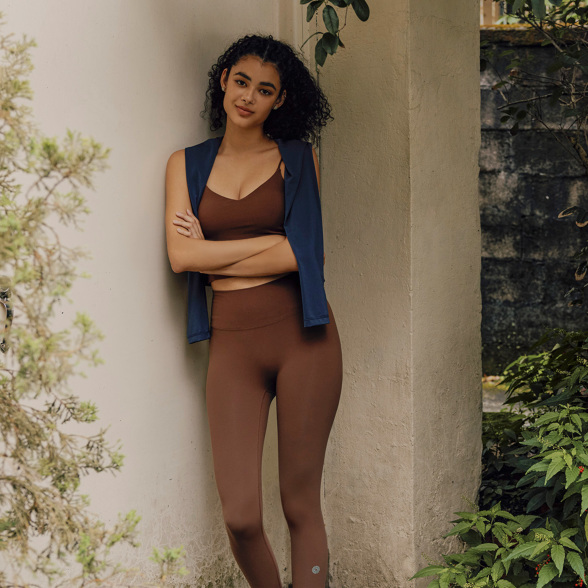 パンパーストラッピークロップドタンク／コーヒーレッド