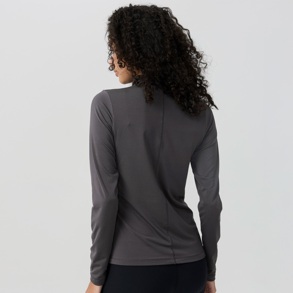 ロールネックロングスリーブ／ダークブラウン |イージーヨガ通販