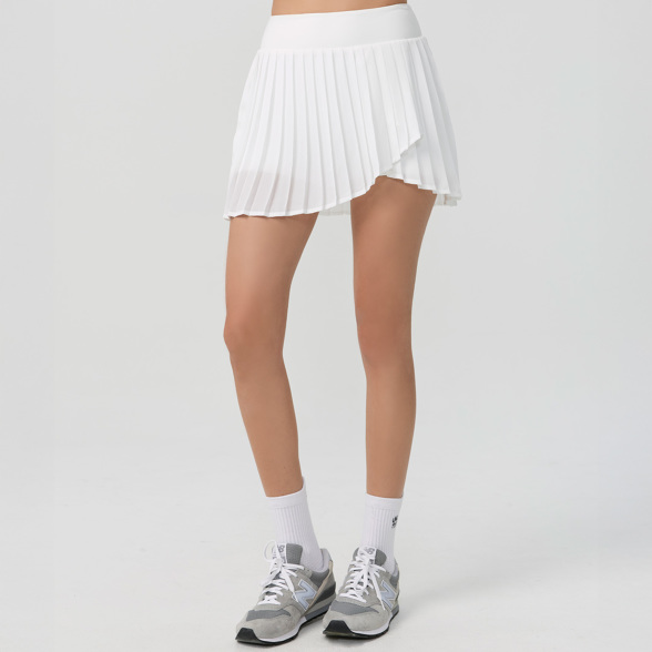 プリーテッドテニススコート／スノーホワイト |イージーヨガ通販