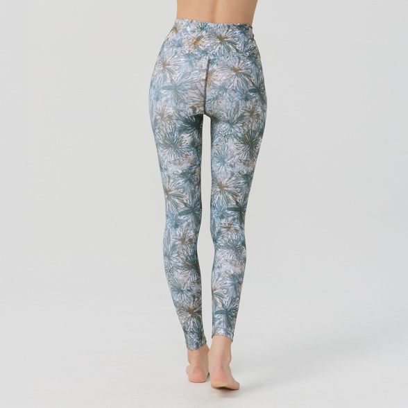 ハイライズスリムクロップドパンツ／フローラブルーグリーン |イージー