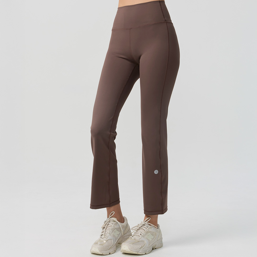 ハイライズベルボトムパンツ／ブラウン |イージーヨガ通販