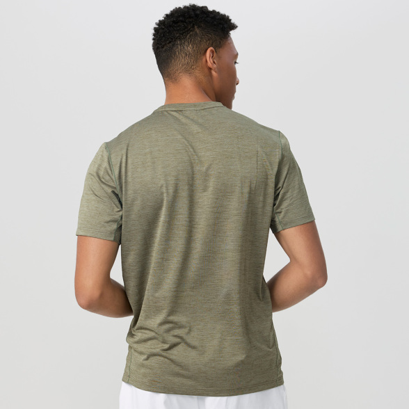 SALE 30%OFF】メンズクイックドライTシャツ／オリーブグリーン