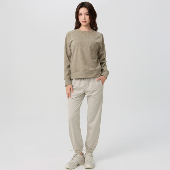 フリースリラックスロングスリーブ／カーキ |イージーヨガ通販