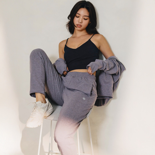 フリースアドーンパンツ／ピンクグレー |イージーヨガ通販