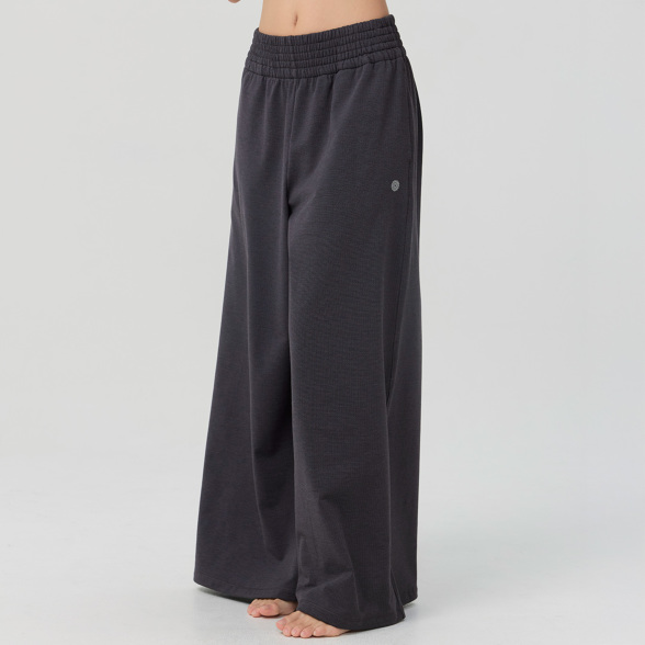 フリースワイドパンツ／ダークグレー |イージーヨガ通販